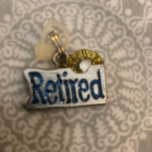 GANZ silver toned charm- retired